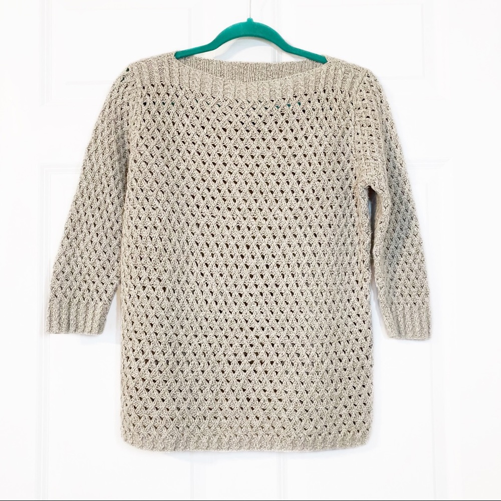 Ralph Lauren Hand Knit Sweater Linen Blend Sz M